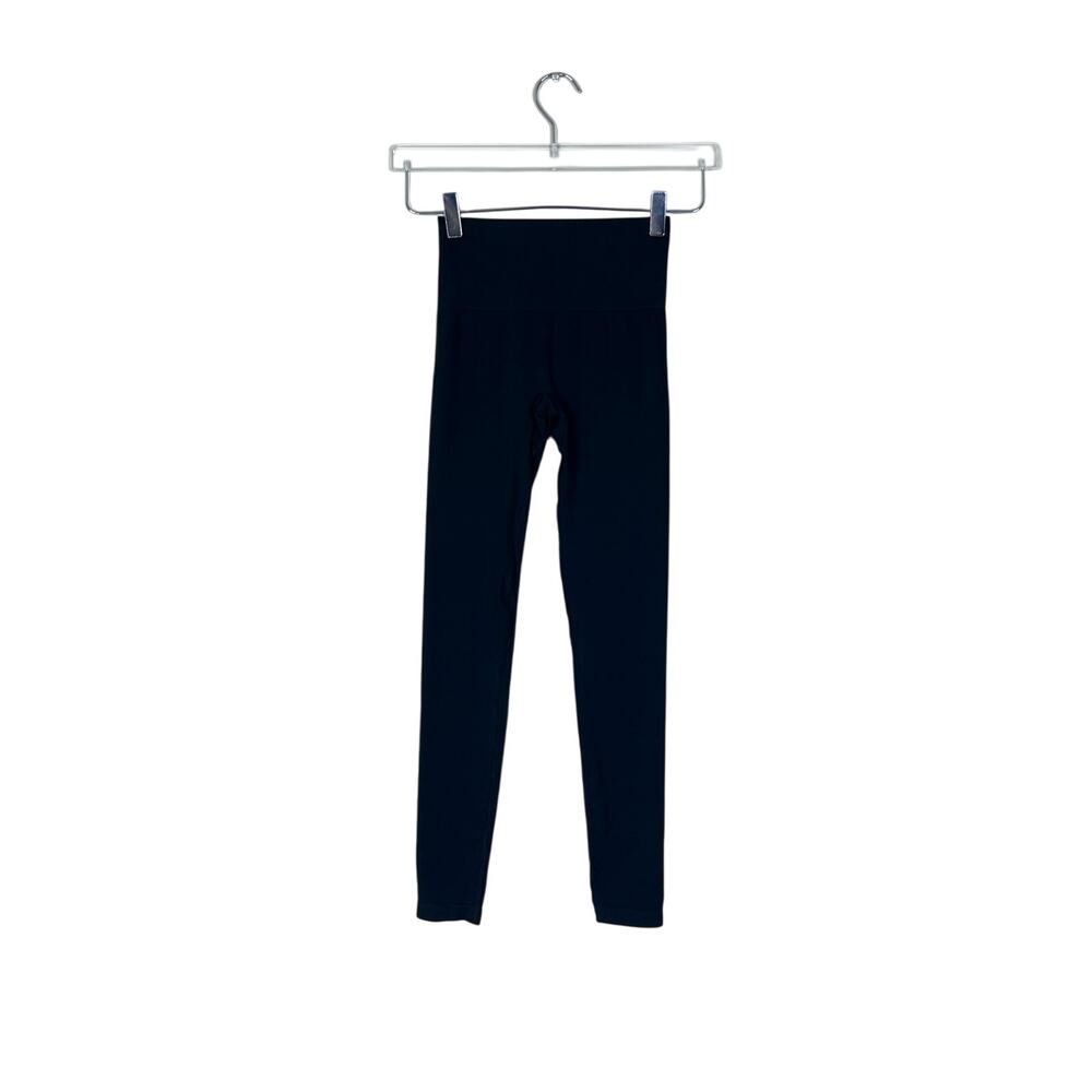 SKIMS | Soft Smoothing Seamless Black High Waist Stretch Leggings Pants Small - Picture 2 of 8